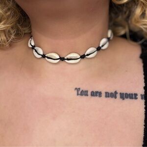 Beach Cowrie Shell Choker Necklace